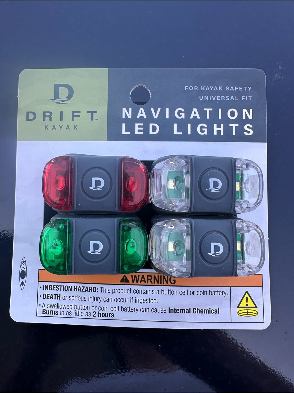 Greats Drift Navigation LED Lights - Red, Green, Clear (4-Pack)
